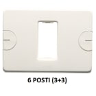 GEWISS - GEWGW24005 PLACCA 6M BIANCO COMPACT
