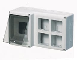 GEWISS - GEWGW27072 CONTENITORE 4MOD.DIN+(2X4)MOD.SYSTEM PR.