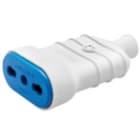 GEWISS - GEWGW28205 PRESA MOBILE - STANDARD ITALIANO - 2P+T 10- 16A 250V ac - TIPO BIVALENTE P17-11 - BIANCO