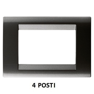 GEWISS - GEWGW32004 PLACCA 4M ARDESIA METALLIZZ.PLAYBUS