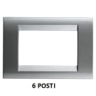 GEWISS - GEWGW32016 PLACCA 6M TITANIO METALLIZZ.PLAYBUS