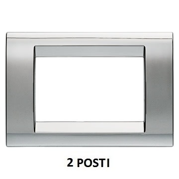 GEWISS - GEWGW32072 PLACCA 2M CROMO SOFT PLAYBUS