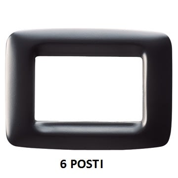 GEWISS - GEWGW32306 PLACCA 6M NERO TONER PLAYBUS YOUNG