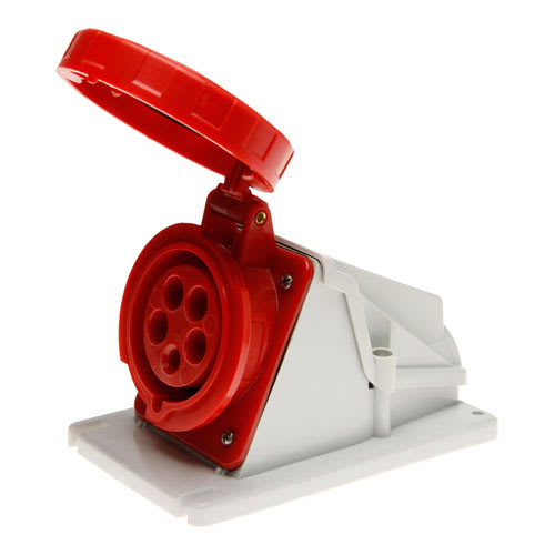 GEWISS - GEWGW62503 PRESA FISSA 90°PAR.ST.2P+T 16A 400V 9H
