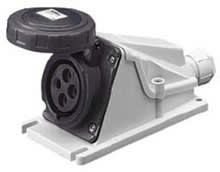 GEWISS - GEWGW62518 PRESA FISSA 90°PAR.ST.3P+N+T 32A 500V 7H