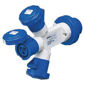 GEWISS - GEWGW64064 AD.ST.3P+N+T 32A 400V 2X2P+T/1X3P+N+T