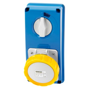 GEWISS - GEWGW66314N PR.BL IP67 S.F.3P+N+T 32A 110V 4H SBF
