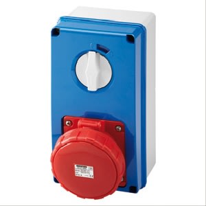 GEWISS - GEWGW67264N PR.BL IP67 C.F.3P+N+T 63A 400V 6H SBF