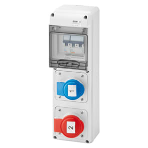 GEWISS - GEWGW68224N Q-DIN5 ASD 2PR.IEC309 1PR.CIV IP44/IP54