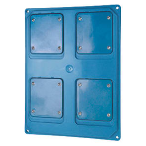 GEWISS - GEWGW68747A PANNELLO 2 PR. INTERBL.COMP. IP44/55 AZZ
