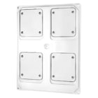 GEWISS - GEWGW68747W PANNELLO 2 PR. INTERBL.COMP.IP44/55 BIAN