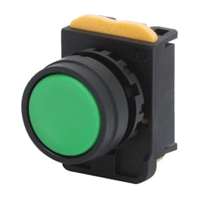GEWISS - GEWGW74301 PULSANTE MOMENTANEO CON GUARDIA FORMA TONDA - VERDE