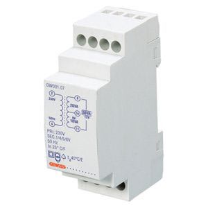 GEWISS - GEWGW96424 TRASF.PER SUONERIE 10VA T.P.230V T.S.24V
