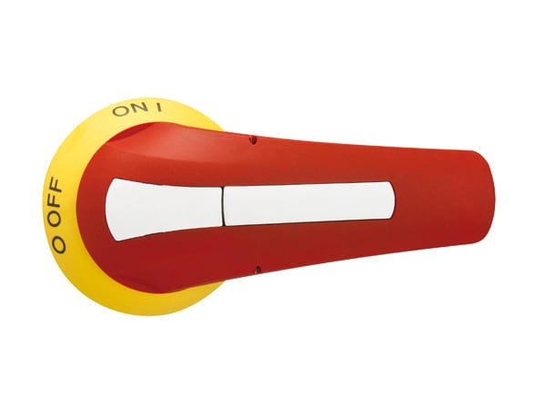 LOVATO - LOVGEX67N MANIGLIA BLOCCOPORTA GIALLO/ROSSA
