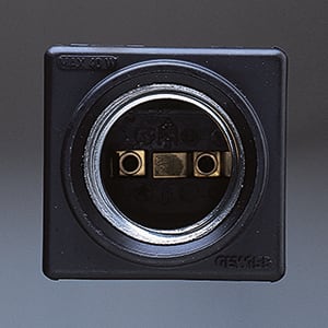 GEWISS - GEWGW20622 PORTALAMPADA E27 - MAX 40W - NERO - 2 MODULI - SYSTEM