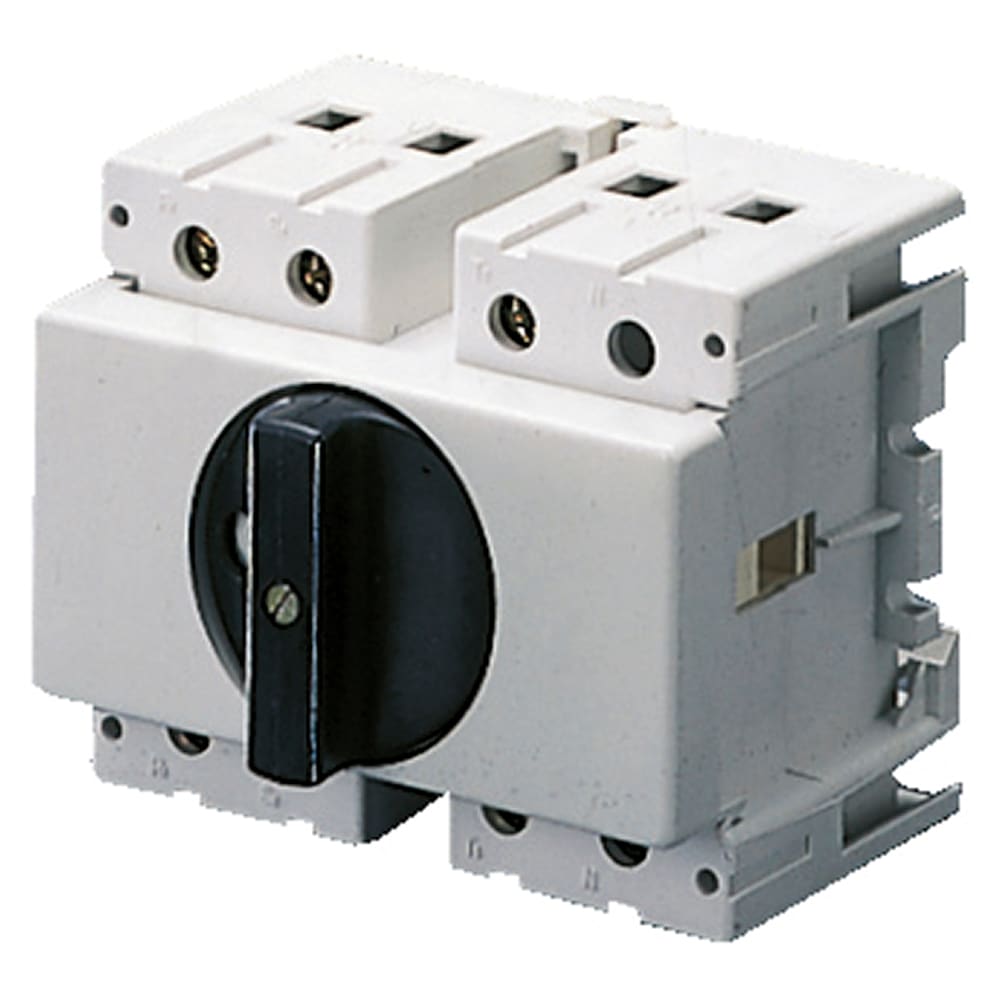 GEWISS - GEWGW70206 INTERRUTTORE SEZIONATORE ROTATIVO - FISSAGGIO GUIDA DIN - MANOPOLA NERA - 4P 4M EN50022 32A