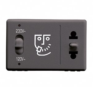 GEWISS - GEWGW21841 PRESA PER RASOIO ST.EUR./AMERICANO SY/BK