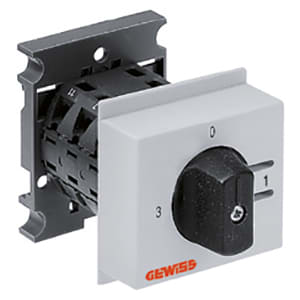GEWISS - GEWGW96951 COMMUTATORE DI LINEA - 2 POSIZIONI 16A 690V - 3 MODULI