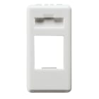 GEWISS - GEWGW20267 CONTENITORE VUOTO PREDISPOSTO PER ALLOGGIAMENTO CONNETTORI - SYSTIMAX COMMSCOPE - 1 MODULO-SYSTEM WHITE