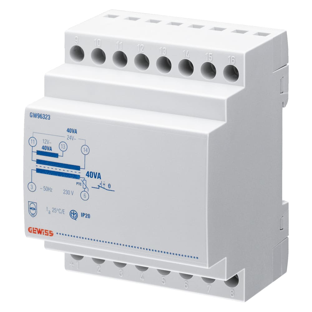 GEWISS - GEWGW96323 TRASFORMATORE DI SICUREZZA 40VA 230V
