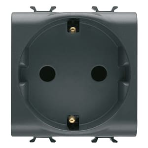 GEWISS - GEWGW12241 PRESA 2M 2P+T 16A ST.TED.NERO