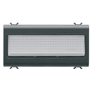 GEWISS - GEWGW12656 SEGNAPASSO 12VAC/DC-230VAC TRASP.4M NERO