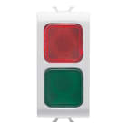 GEWISS - GEWGW10629 SPIA DI SEGNAL.DOPPIA ROSSO/VERDE BIANCO