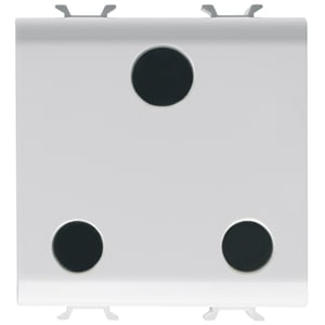 GEWISS - GEWGW10297 PRESA 2M 2P+T 15A ST.INGLESE BIANCO