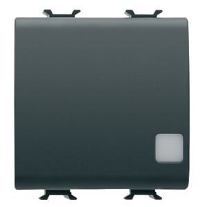 GEWISS - GEWGW12918 PULSANTE EL.2MOD SEGNALAZIONE LUM.NERO