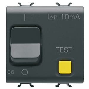 GEWISS - GEWGW12482 INT.DIF.MAGN.1P+N C6 10MA 230V AC 3KA N.