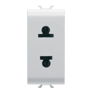 GEWISS - GEWGW10287 PRESA 1M 2P 15A ST.EUROUSA BIANCO