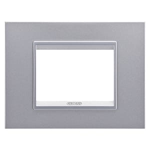 GEWISS - GEWGW16203XT PLACCA LUX 3M METAL TITANIO MONOCHROME