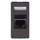 GEWISS - GEWGW21243 PRESA RJ45 - 4 COPPIE - CATEGORIA 5E - FTP - TOOLLESS - 1 MODULO - SYSTEM BLACK