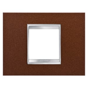 GEWISS - GEWGW16202MD PLACCA LUX 2P METAL FINITURA ACIDATA