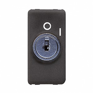 GEWISS - GEWGW21005 INTERRUTTORE 2P 10AX CON CHIAVE SY/BK