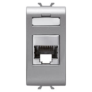 GEWISS - GEWGW14422 CONNETTORE RJ45 1M CAT.5E FTP TITANIO