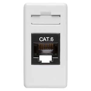 GEWISS - GEWGW20685 CONNETTORE RJ 45 CAT.6 UTP SY/WT