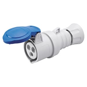 GEWISS - GEWGW62004FH PRESA MOBILE DIRITTA HP - IP44/IP54 - 2P+T 16A 200-250V 50/60HZ - BLU - 6H - CABLAGGIO RAPIDO