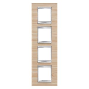 GEWISS - GEWGW16229LA PLACCA LUX INT.2+2+2+2P V.ACERO