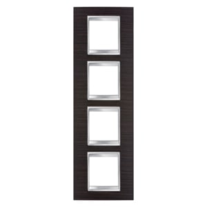 GEWISS - GEWGW16229LW PLACCA LUX INT.2+2+2+2P V.WENGEE