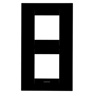 GEWISS - GEWGW16424TN PLACCA GEO INT.2+2M V.71 NERO TONER