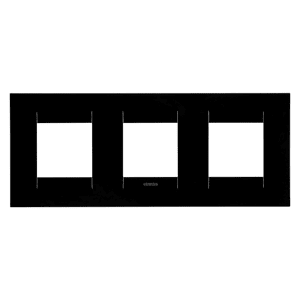 GEWISS - GEWGW16426TN PLACCA GEO INT.2+2+2M O.NERO TONER