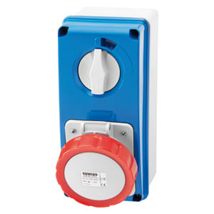 GEWISS - GEWGW66218N PR.BL IP67 C.F.2P+T 32A 400V 9H SBF
