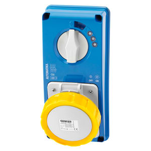 GEWISS - GEWGW66151N PR.BL IP67 S.F.2P+T 16A 110V 4H MT60C