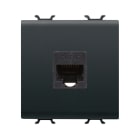 GEWISS - GEWGW12435 PRESA RJ45 - CATEGORIA 6 - UTP - 2 MODULI - NERO SATINATO - CHORUSMART