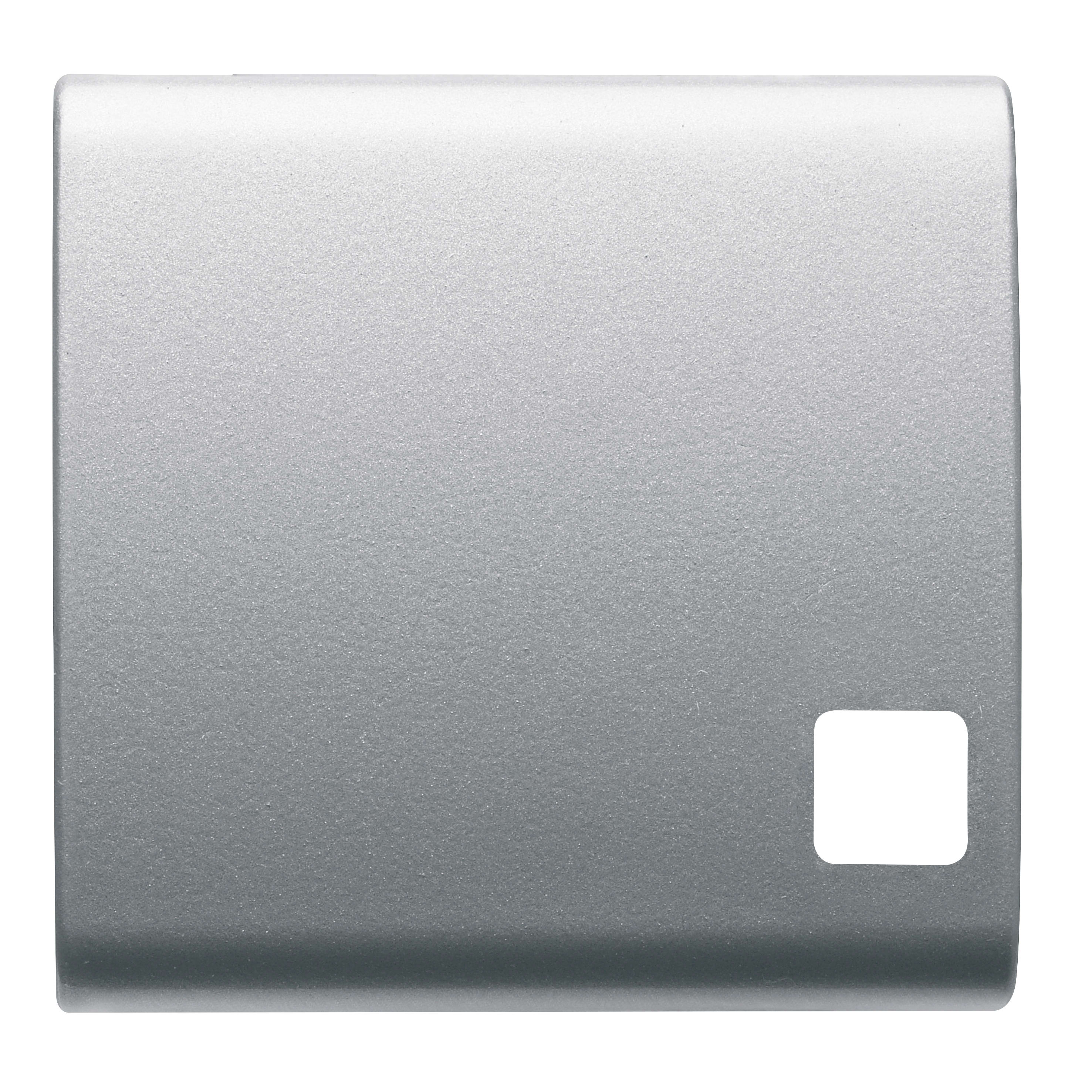 GEWISS - GEWGW14552 TASTO INTERCAMBIABILE PER PULSANTIERA - DA COMPLETARE CON LENTE - 2 MODULI - TITANIO - CHORUSMART