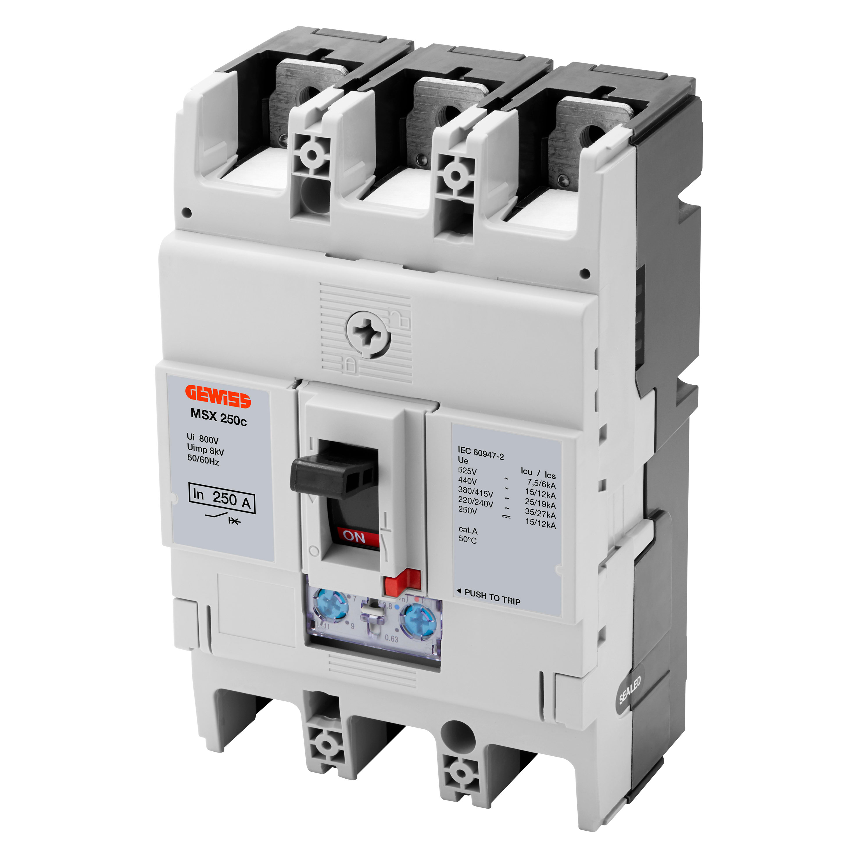 GEWISS - GEWGWD9088 MSX 250C 3P 250A 16KA TRMR TERM.FC