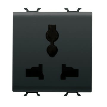 GEWISS - GEWGW12310 PRESA MULTISTANDARD NERO