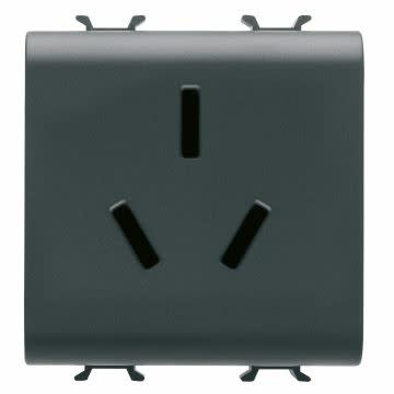 GEWISS - GEWGW12392 PRESA STD.CINESE 2P+T 16A CH/BK
