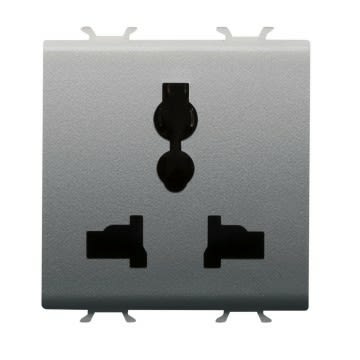 GEWISS - GEWGW14310 PRESA MULTISTANDARD TITANIO